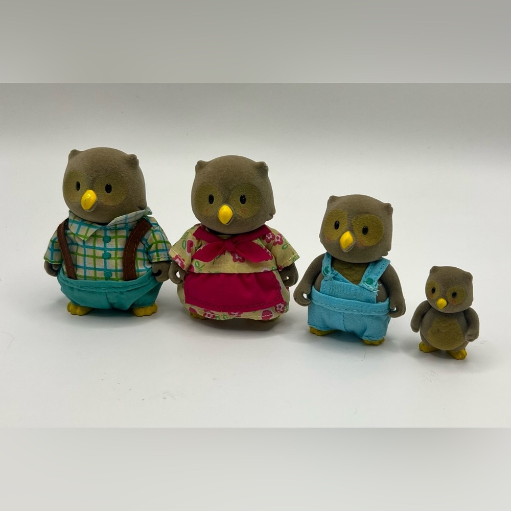 Li’l Woodzeez- Owl Family - Set of 4- Some‎ cosmetic issues